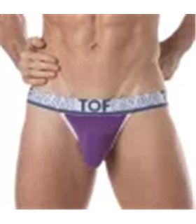 Jockstrap Lila mit bi-elastischem Baumwollstoff & breitem Bund, Lila | TOF Paris