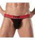 Jockstrap mit bi-stretch Baumwolle & flexiblem Jacquard-Bund, Schwarz | TOF Paris