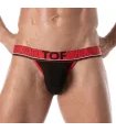 Jockstrap mit bi-stretch Baumwolle & flexiblem Jacquard-Bund, Schwarz | TOF Paris