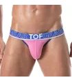 Jockstrap Pink mit bi-elastischem Baumwollstoff & Jacquardbund | TOF Paris