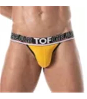 Jockstrap Gelb – Weicher Bi-Stretch Baumwollkomfort mit Jacquard-Bund | TOF Paris