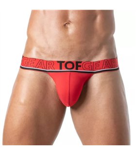 Tanga Herren Rot – Weicher Bi-Stretch Stoff & Jacquard-Bund | TOF Paris