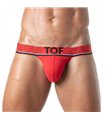 Tanga Herren Rot – Weicher Bi-Stretch Stoff & Jacquard-Bund | TOF Paris