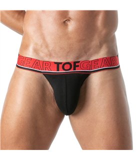 Tanga Slip mit flexiblem Jacquard-Bund – weich & formbetont, Weiß | TOF Paris