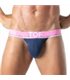 Tanga mit weichem Bi-Stretch & flexiblem Jacquard-Bund Marineblau | TOF Paris