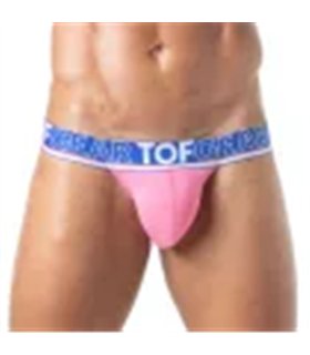 Tanga Pink mit flexiblem Jacquard-Bund – weich & formbetont | TOF Paris