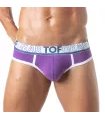 Slips mit Jacquard-Bund – sportlich, weich & flexible Passform, Lila | TOF Paris