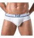 Slip Weiß, Sportlich & Elastisch mit Jacquard-Bund, Weich | TOF Paris