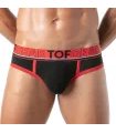 Slip Herren Sportlich Schwarz – Weicher Bi-Stretch Baumwolle & Jacquard-Bund | TOF Paris