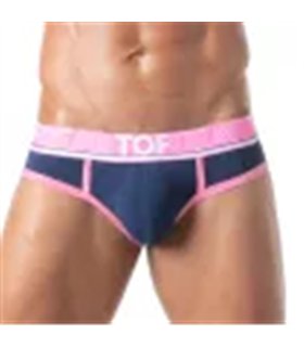 Sportliche Herren-Slips mit elastischem Jacquard-Bund, Marineblau | TOF Paris