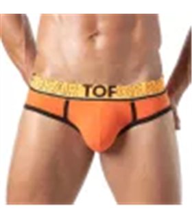 Slips ohne Rückenteil – Soft Cotton, Komfort & Freiraum, Orange | TOF Paris
