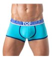 Boxershorts Herren low-waist, bi-stretch Baumwolle, Komfort, Türkis | TOF Paris