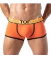 Boxershorts Herren, sportlich & bequem, elastischer Jacquard-Bund, Orange  | TOF Paris