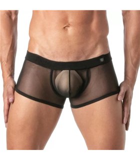 Boxershorts aus Mesh – sexy, low waist, elastisch schwarz | TOF Paris