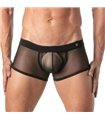 Boxershorts aus Mesh – sexy, low waist, elastisch schwarz | TOF Paris