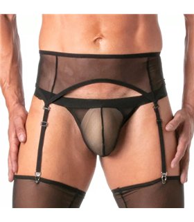 Strumpfhalter Set Mesh mit verstellbaren, schonenden Clips schwarz | TOF Paris Strumpfhalter Set Mesh mit verstellbaren, schonenden Clips schwarz | TOF Paris