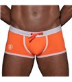 Badehose Neon Orange – Eng anliegend, chlorresistent & mit Kontraststreifen | TOF Paris