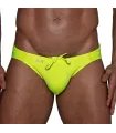 Badehose Neon Gelb – Chlorresistent, Komfort-Schaumtasche | TOF Paris