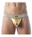Stringless Tanga Gold mit Lurex-Bund & Push-Up Effekt | TOF Paris