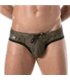 Herren Badehose – Slim Fit mit schnelltrocknender Mikrofaser, Khaki | TOF