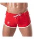 Retro Shorts – Rote Vintage-Shorts mit Push-up & Seitentaschen | TOF Paris
