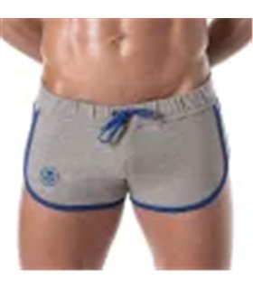 Shorts Vintage Fit mit Push-up & atmungsaktivem Stretchbund grau | TOF Paris