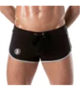 Shorts Retro Fit mit Push-Up & atmungsaktivem Stretchstoff, Schwarz | TOF Paris