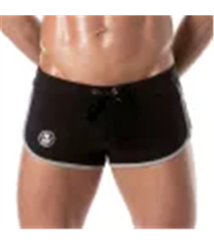 Shorts Retro Fit mit Push-Up & atmungsaktivem Stretchstoff, Schwarz | TOF Paris