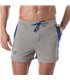 Fussball Shorts – Bequeme Mid-Thigh mit Kontraststreifen & Taschen, Grau | TOF Paris