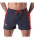 Fussball Shorts Marineblau – Bequeme Mid-Thigh mit Kontraststreifen & Taschen | TOF Paris