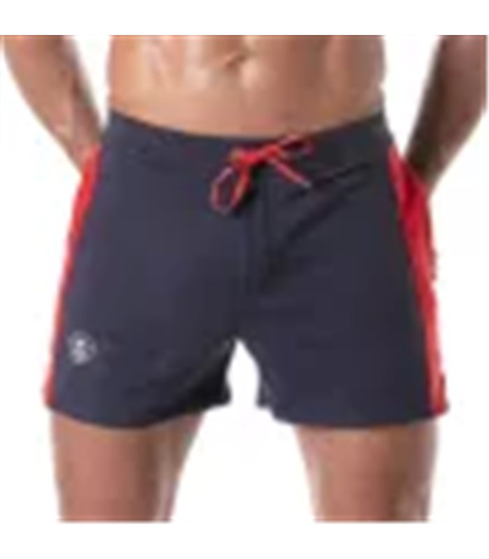 Fussball Shorts Marineblau – Bequeme Mid-Thigh mit Kontraststreifen & Taschen | TOF Paris