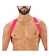 Herren Brust-Harness Neon Pink mit elastischem Komfort & fluoreszierendem Look | TOF