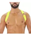 Herren Brust-Harness Neon Gelb mit elastischem Komfort & fluoreszierendem Look | TOF