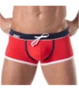 Herren Badeboxer, Rot – Slim Fit, Elegant & Komfortabel | TOF