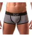 Boxershorts Sailor Stripe – Soft, tailliert mit XXL-Beutel, Schwarz | TOF