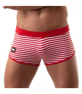 Herren Mini Shorts, Rot – Sexy, nautisch inspiriert & figurbetont | TOF