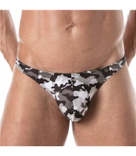 Herren Badeslip, Grau-Camouflage – Komfort & perfekter Sitz | TOF