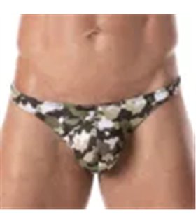 Herren Badeslip Khaki-Camouflage – Komfort & perfekter Sitz | TOF
