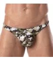 Herren Badeslip Khaki-Camouflage – Komfort & perfekter Sitz | TOF