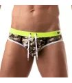 Badehose Herren Khaki-Camouflage – Klassisch Marineblau, Komfortabler Sitz | TOF