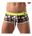 Badeboxer Herren Khaki-Camouflage – Figurformend & Nahtloser Komfort | TOF