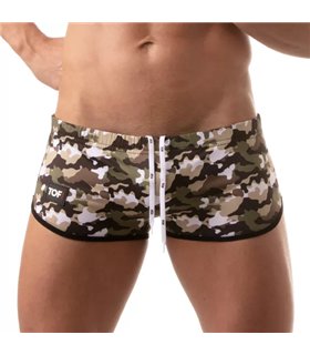 Sunga Badehose Low-Rise Khaki-Camouflage| TOF