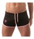 Shorts Low Waist in Schwarz mit Cut-outs und TOF-Logo Herren – Retro Style | TOF