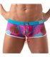 Badehose Herren mit floralem Muster – flacher, bequemer Sitz, Pink | TOF