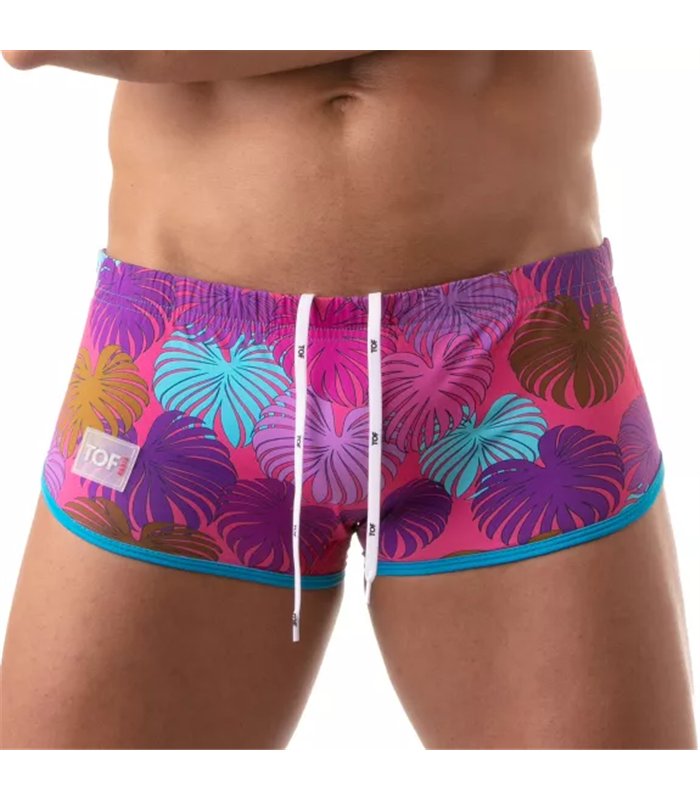 Brazilian Bademode mit floralem Muster Herren – Stylisch & Bequem, Pink | TOF