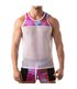 Tank Top mit floralem Mesh-Einsatz – Leicht & Atmungsaktiv, Pink | TOF
