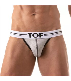 Jockstrap French – Bequemer Halt mit elastischem Jacquardbund, Grau | TOF
