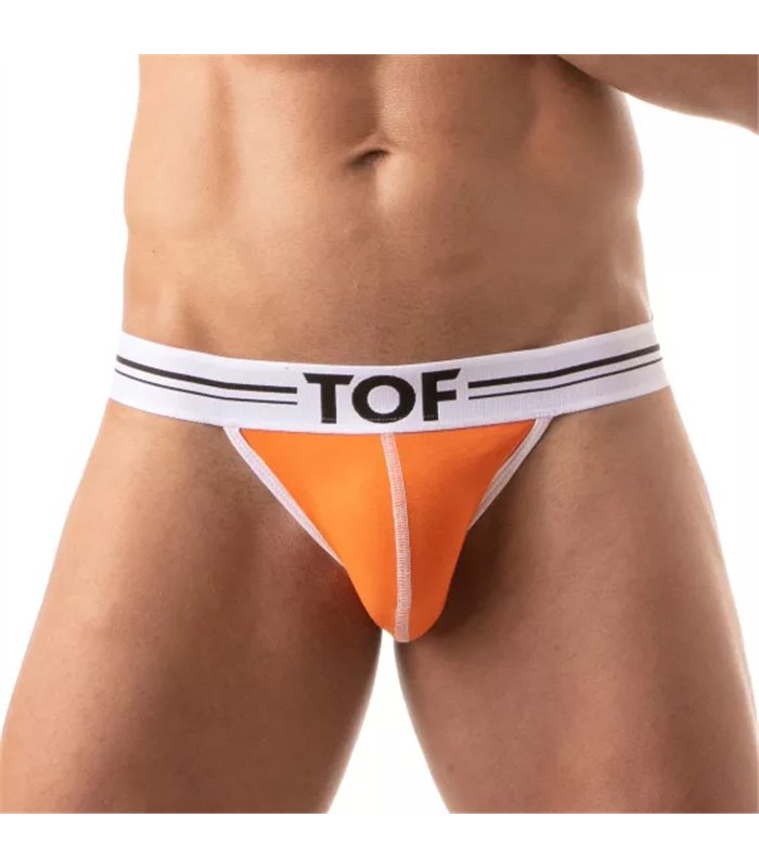 Jockstrap French – Bequemer Halt mit elastischem Jacquardbund, Orange | TOF
