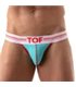 Jockstrap French – Bequemer Halt mit elastischem Jacquardbund, Türkis | TOF