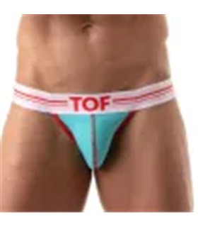 Jockstrap French – Bequemer Halt mit elastischem Jacquardbund, Türkis | TOF